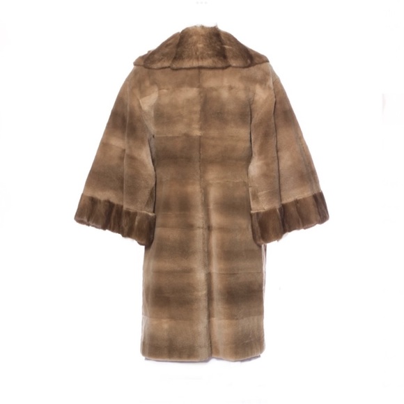 NWT Zac Posen Mink Sheared with Wild Mink trim sz Sm - Picture 2 of 10